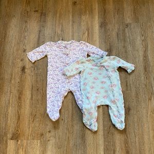 Little Me Footie Pajama Set of Two 3m 6m